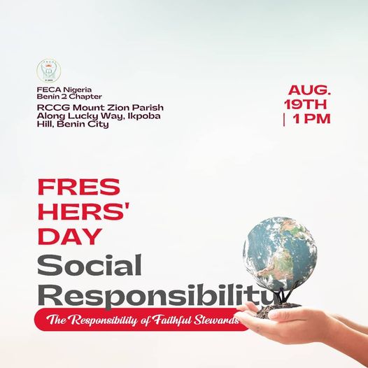 FECA Benin 2 chapter to hold Freshers Day, August 2022